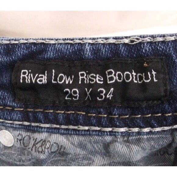 Rock & Roll Cowgirl Rival Low Rise Bootcut Women's Jeans Size 29x34 - Picture 8 of 10